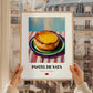 Pastel de Nata – Oil Painting, Portuguese Dessert Print, styled in a charming Paris street view