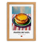 Pastel de Nata – Oil Painting, Portuguese Dessert Print, set in oak frame
