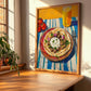İskender Kebap – Oil Painting, Turkish Food Illustration, clean layout with no caption