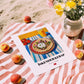 İskender Kebap – Oil Painting, Turkish Food Illustration, unframed on coastal sand