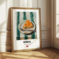 Börek – on Striped Tablecloth, Turkish Pastry Wall Poster 