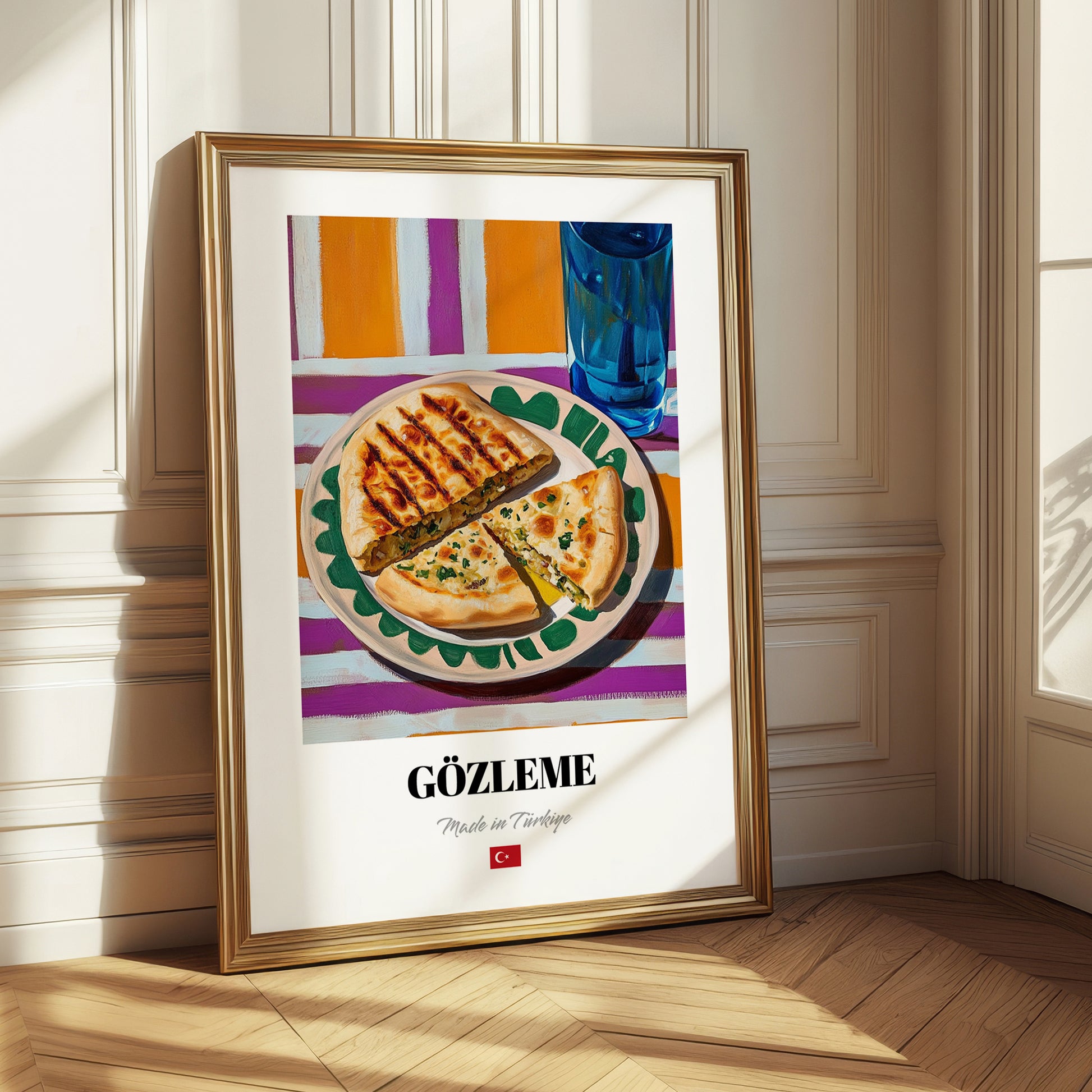 Gözleme – Oil Painting, Turkish Pastry Still Life 