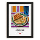 Gözleme – Oil Painting, Turkish Pastry Still Life, in sleek black frame