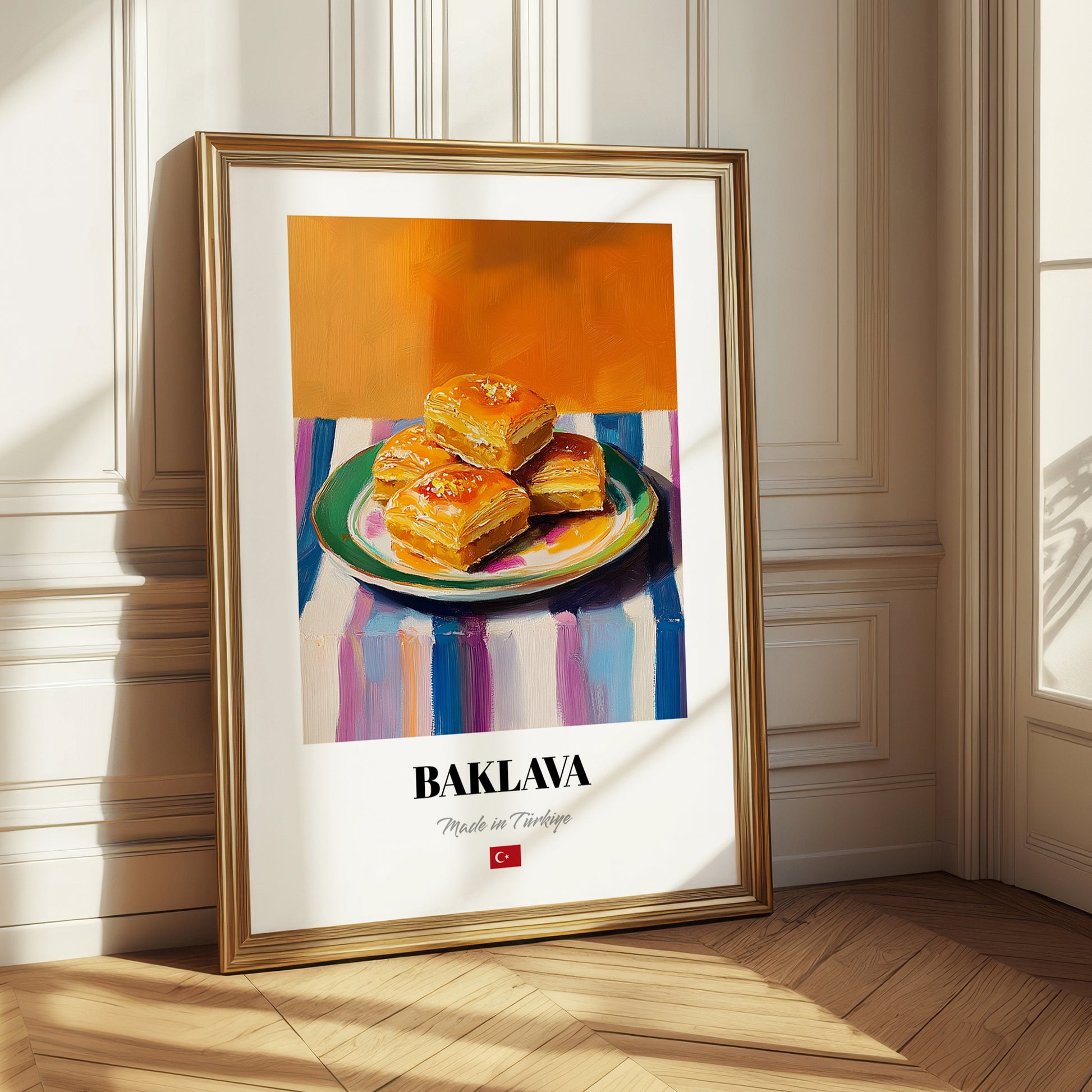 Baklava – Art, Turkish Dessert Still Life 