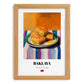 Baklava – Art, Turkish Dessert Still Life, set in oak frame