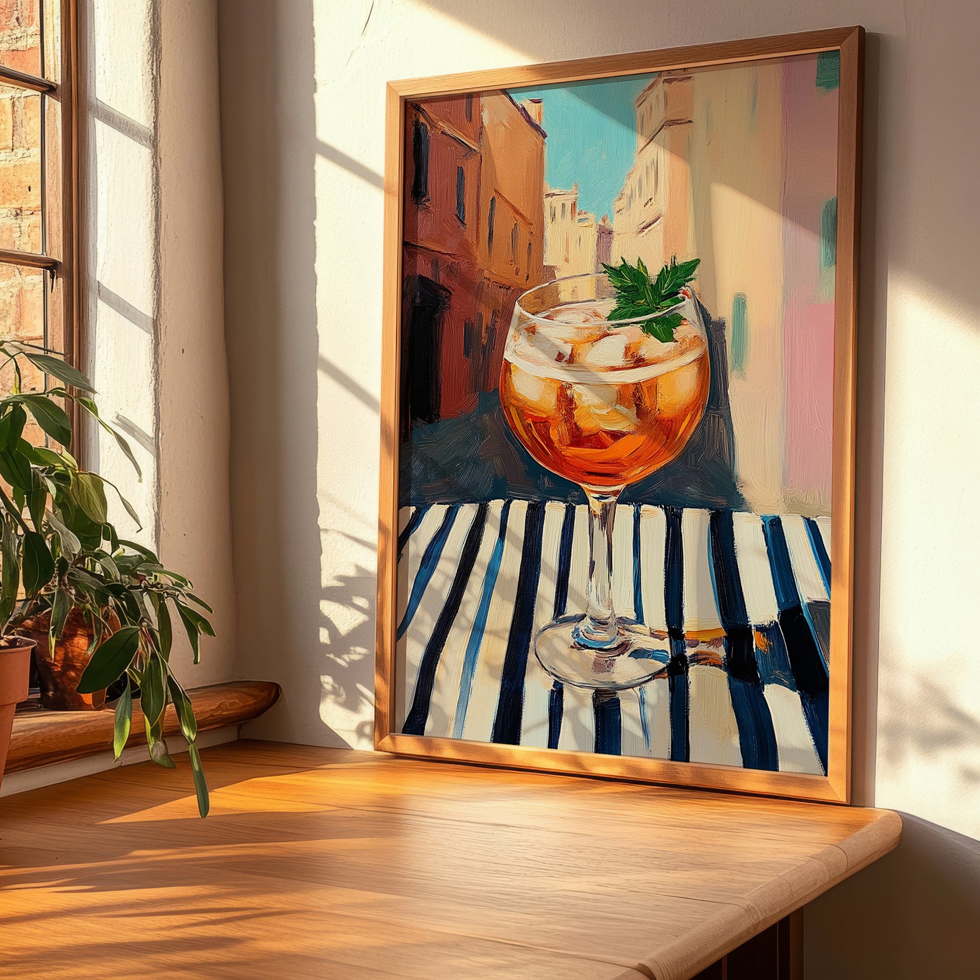 Spritz – Italian Café on the Corner, Italian Cocktail Poster, clean layout with no caption