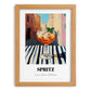 Spritz – Italian Café on the Corner, Italian Cocktail Poster, set in oak frame