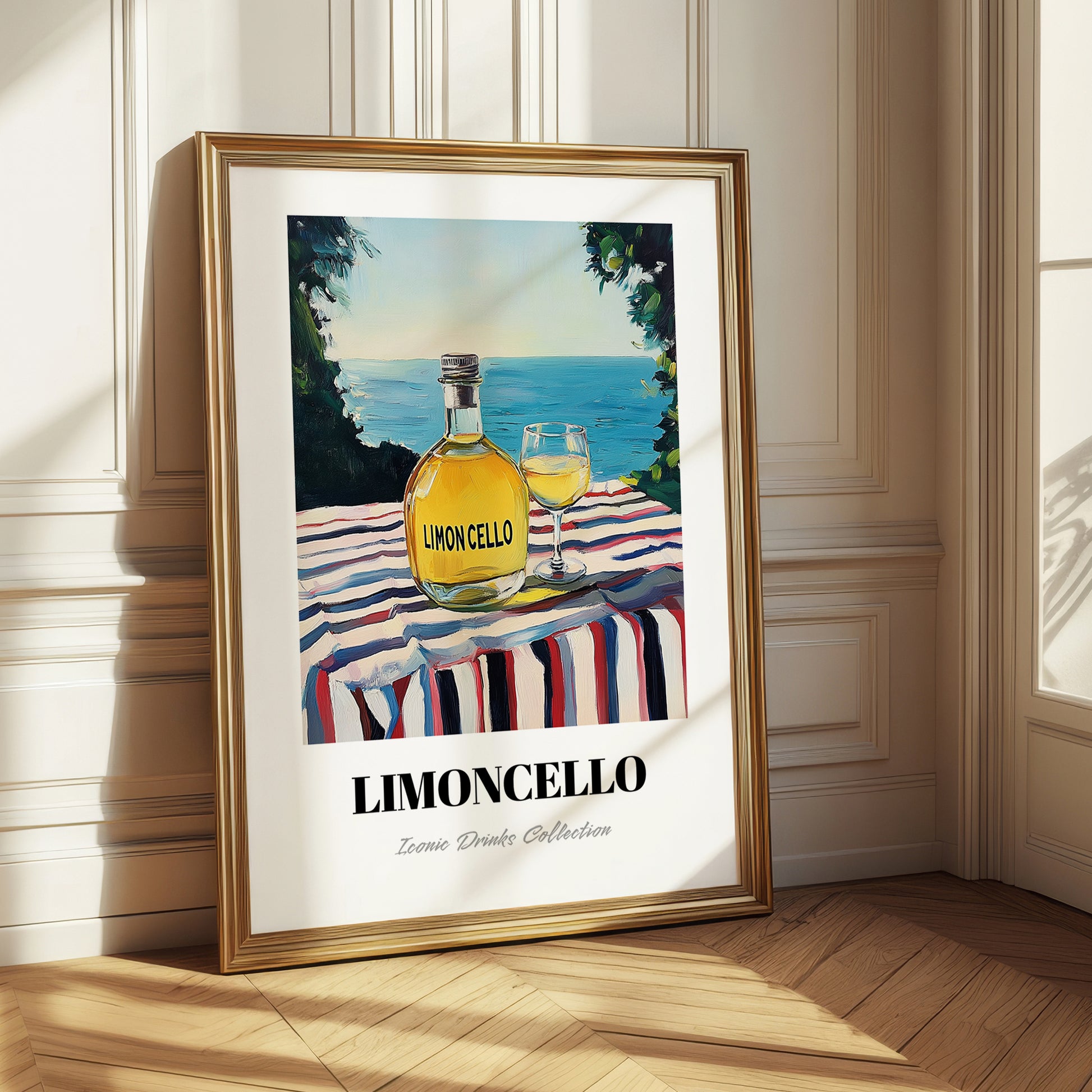 Limoncello – Italian Seaside Café Scene, Italian Spirit Wall Art