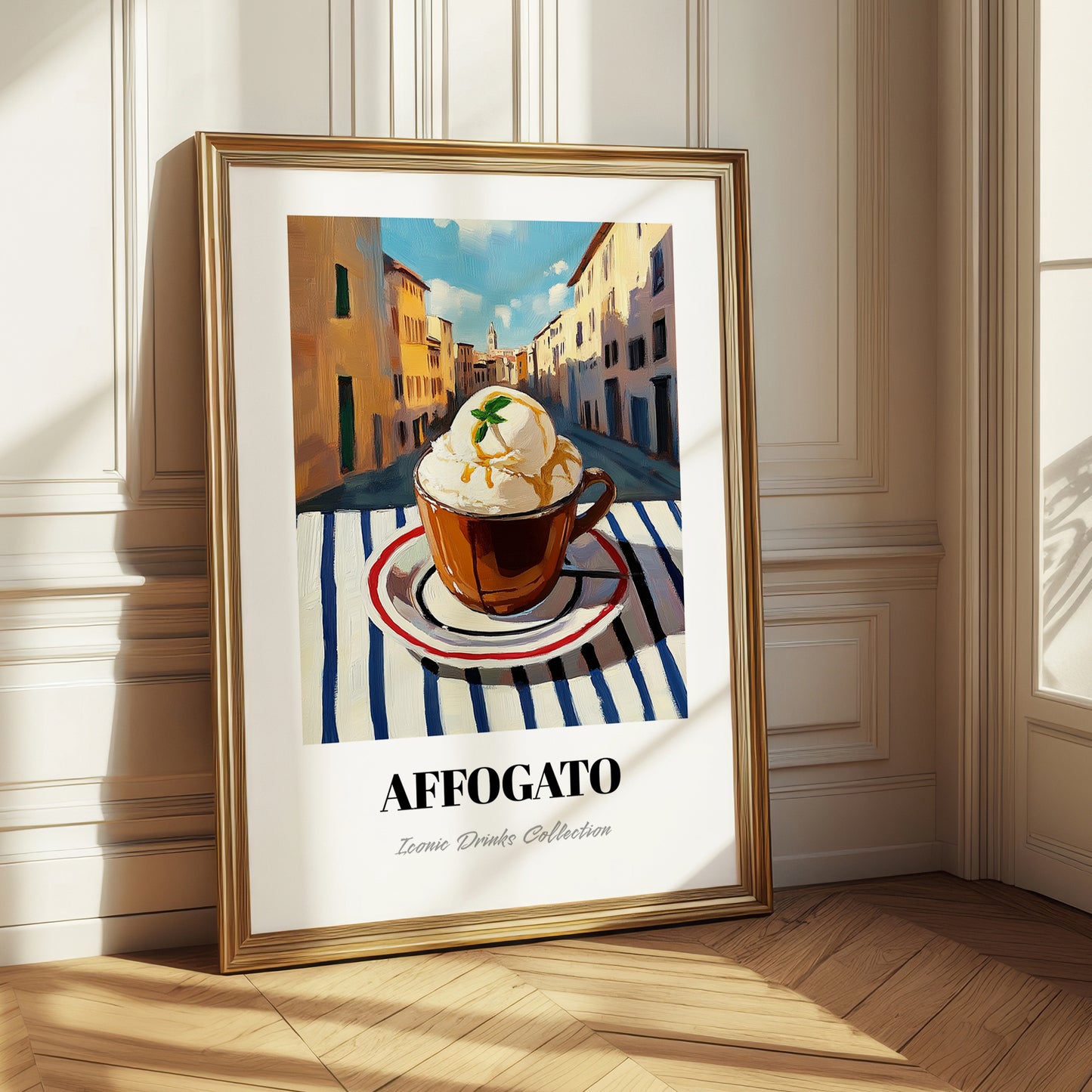 Affogato – Italian Café on the Corner, Italian Food Wall Poster