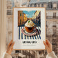 Affogato – Italian Café on the Corner, Italian Food Wall Poster, styled in a charming Paris street view