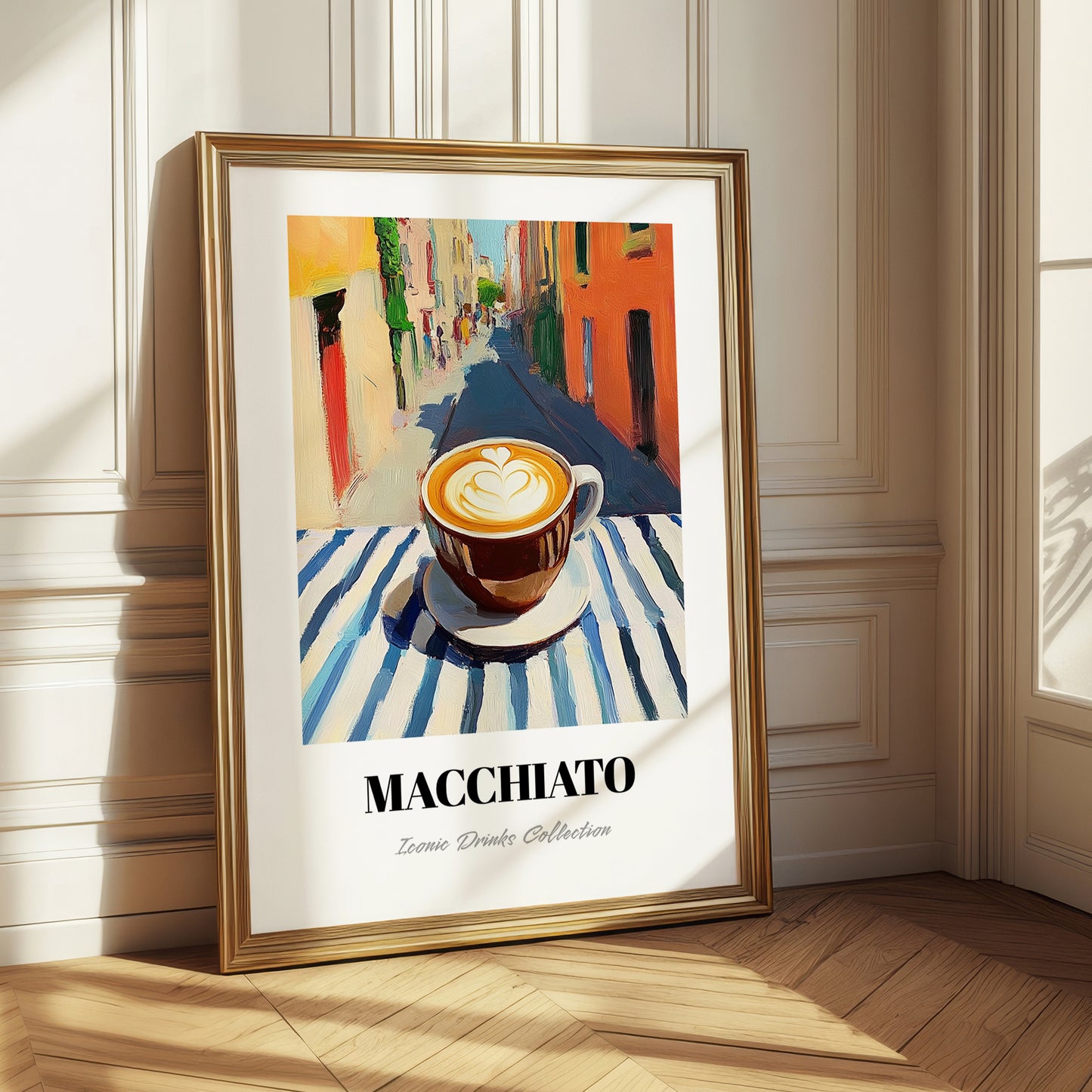 Macchiato – Italian Café on the Corner, Italian Coffee Poster