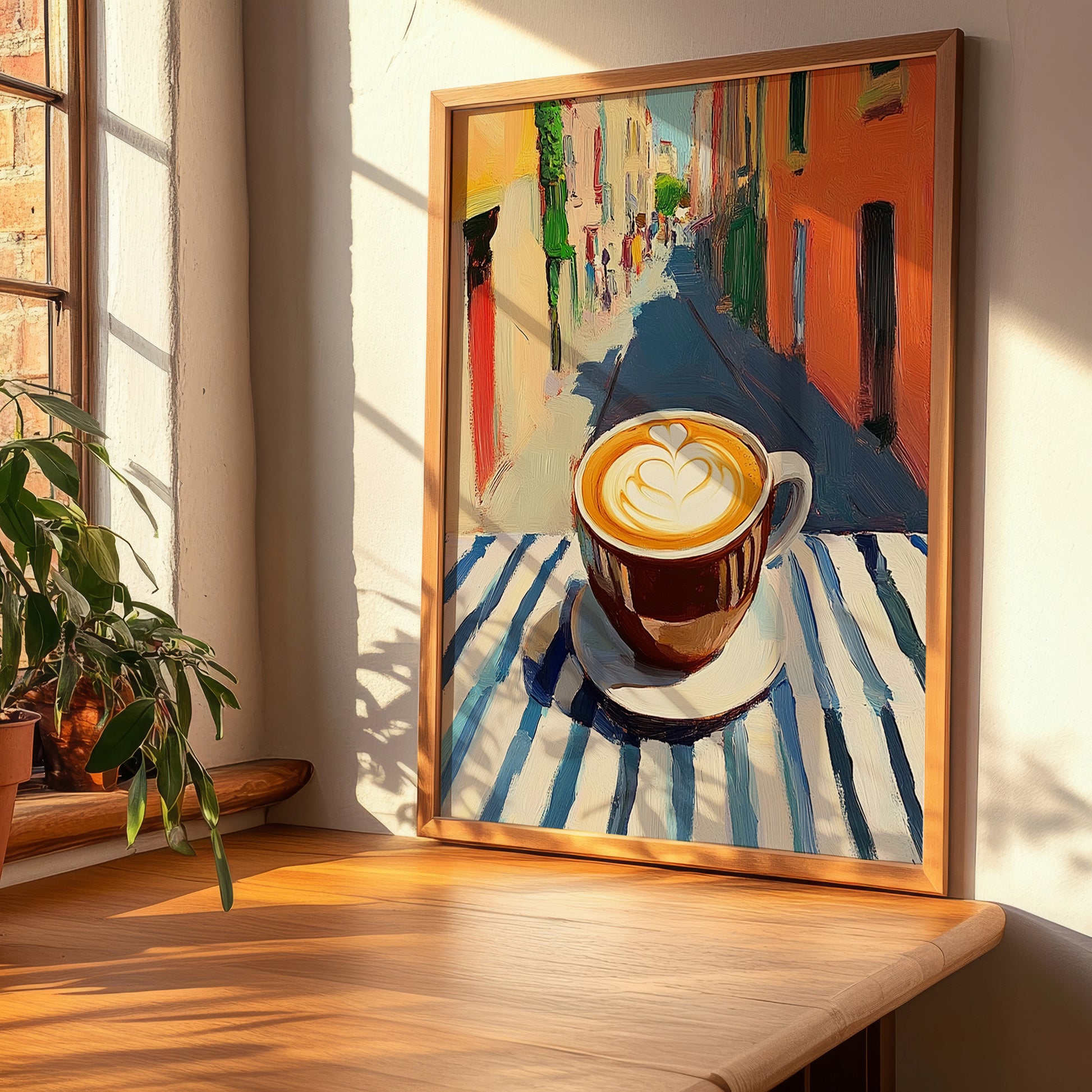 Macchiato – Italian Café on the Corner, Italian Coffee Poster, clean layout with no caption