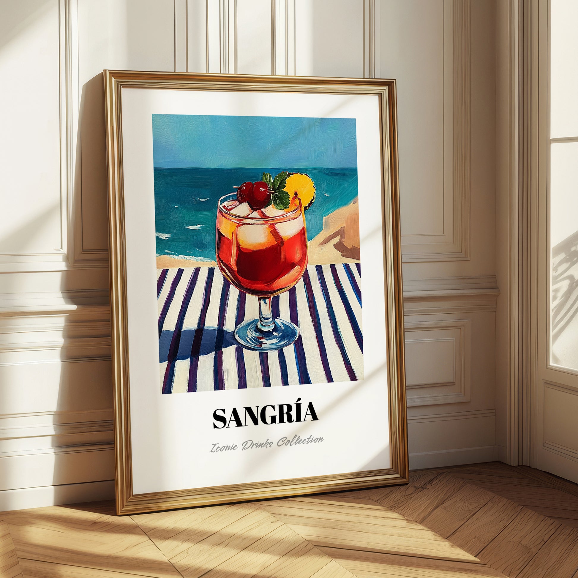 Sangría – Spanish Coastal Café Moment, Spanish Cocktail Art