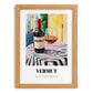 Vermut – Spanish Urban Café Scene, Spanish Wine Still Life, set in oak frame