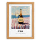 Cava – Spanish Coastal Table, Spanish Wine Poster, set in oak frame