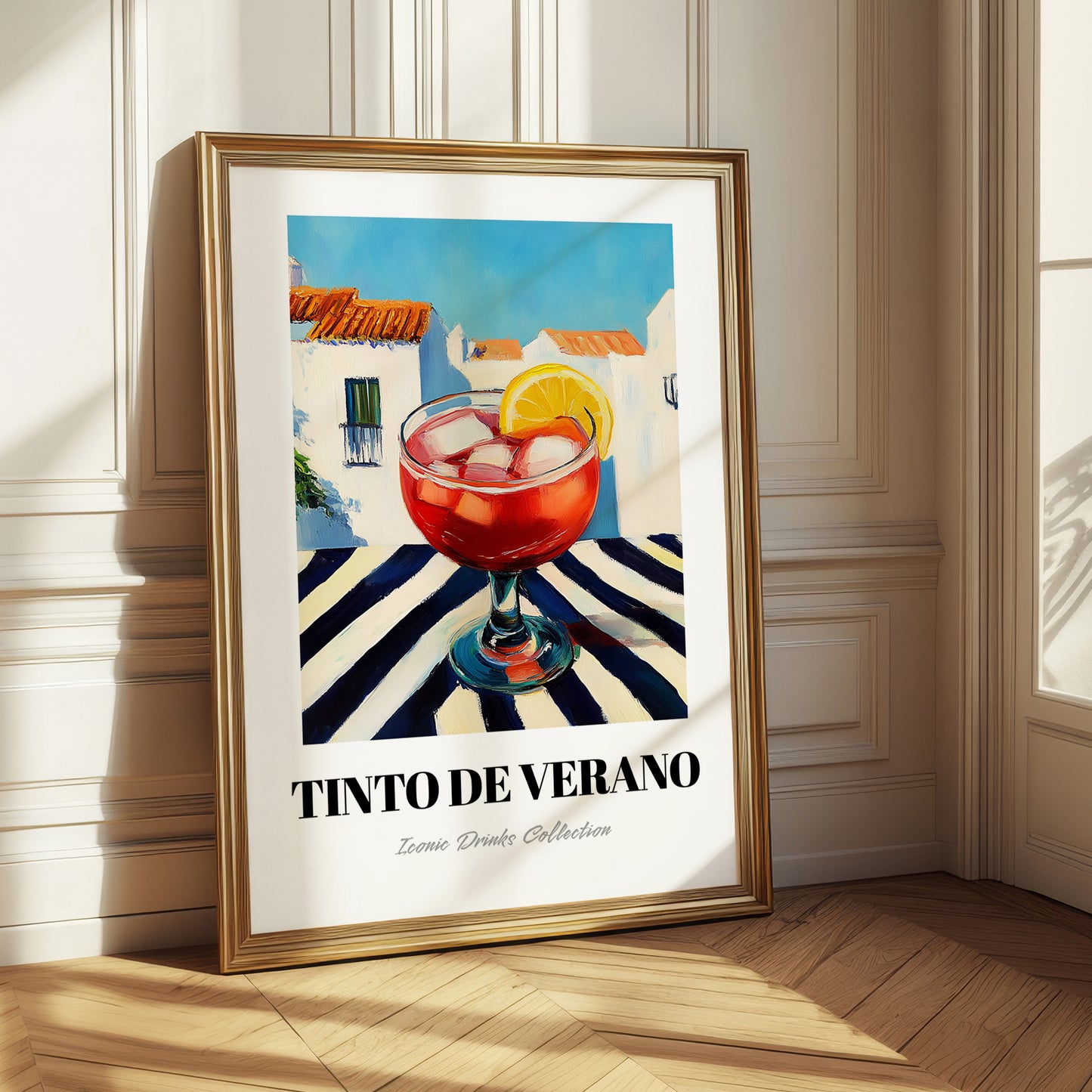 Tinto De Verano – Spanish Café on the Corner, Spanish Cocktail Illustration