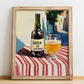 Sidra De Asturias – Spanish Urban Café Scene, Spanish Beverage, no-text version framed in wood