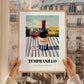 Tempranillo – Spanish Hillside Café View, Spanish Wine Wall Decor, styled in a charming Paris street view