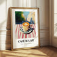 Café Au Lait – French Urban Café Scene, French Coffee Poster