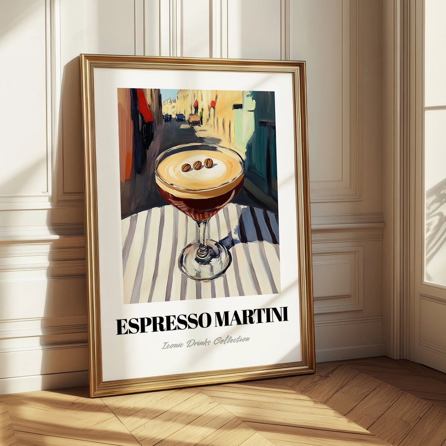 Espresso Martini – French Outdoor Café Scene, French Cocktail Still Life