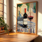 Saint-émilion – French Urban Café Scene, French Wine Wall Decor, clean layout with no caption