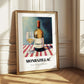 Monbazillac – on Striped Tablecloth, French Wine Wall Decor