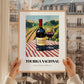 Touriga Nacional – Portuguese Hilltop Table Scene, Portuguese Wine Wall Decor, styled in a charming Paris street view