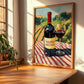 Touriga Nacional – Portuguese Hilltop Table Scene, Portuguese Wine Wall Decor, clean layout with no caption