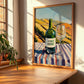 Vinho Verde – Portuguese Hillside Café View, Portuguese Wine Wall Decor, clean layout with no caption