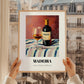 Madeira – on Striped Tablecloth, Portuguese Dessert Wine Print, styled in a charming Paris street view