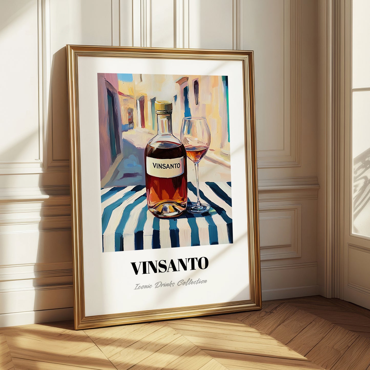 Vinsanto – Greek Urban Café Scene, Greek Wine Poster
