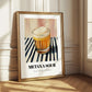 Metaxa Sour – on Striped Tablecloth, Greek Cocktail Wall Art