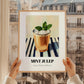 Mint Julep – on Striped Tablecloth, American Cocktail Wall Print, styled in a charming Paris street view