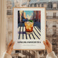 Long Island Iced – American Urban Café Scene, American Cocktail Painting, styled in a charming Paris street view