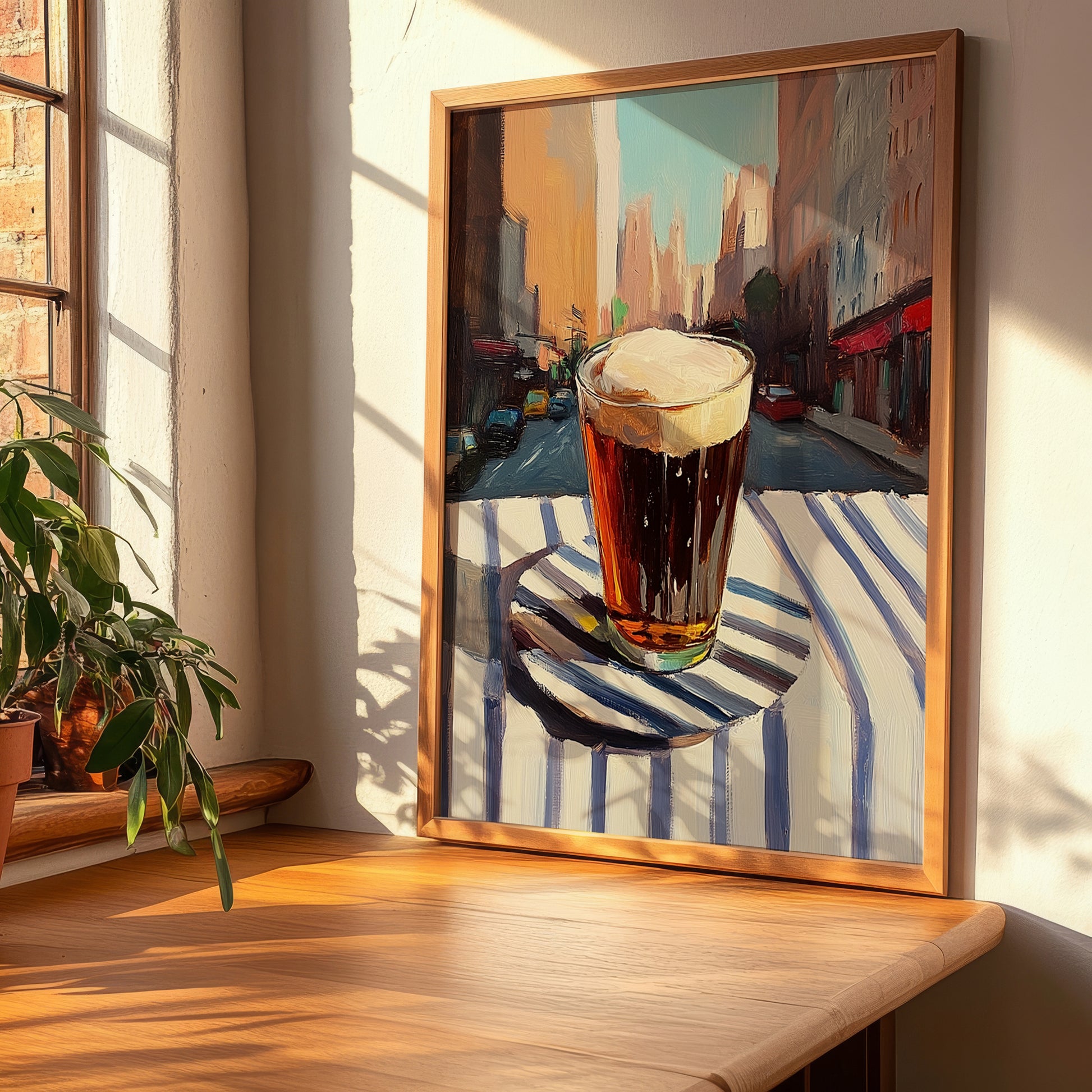 Root Beer – American Café on the Corner, American Beverage Print, clean layout with no caption