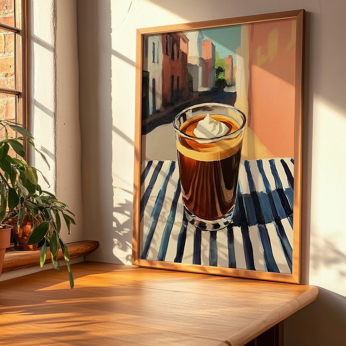 Cold Brew – American Street Café Scene, American Coffee Still Life, clean layout with no caption