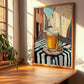 Apfelschorle – German Urban Café Scene, German Beverage Wall Art, clean layout with no caption