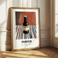 Porter – on Striped Tablecloth, English Beer Wall Decor