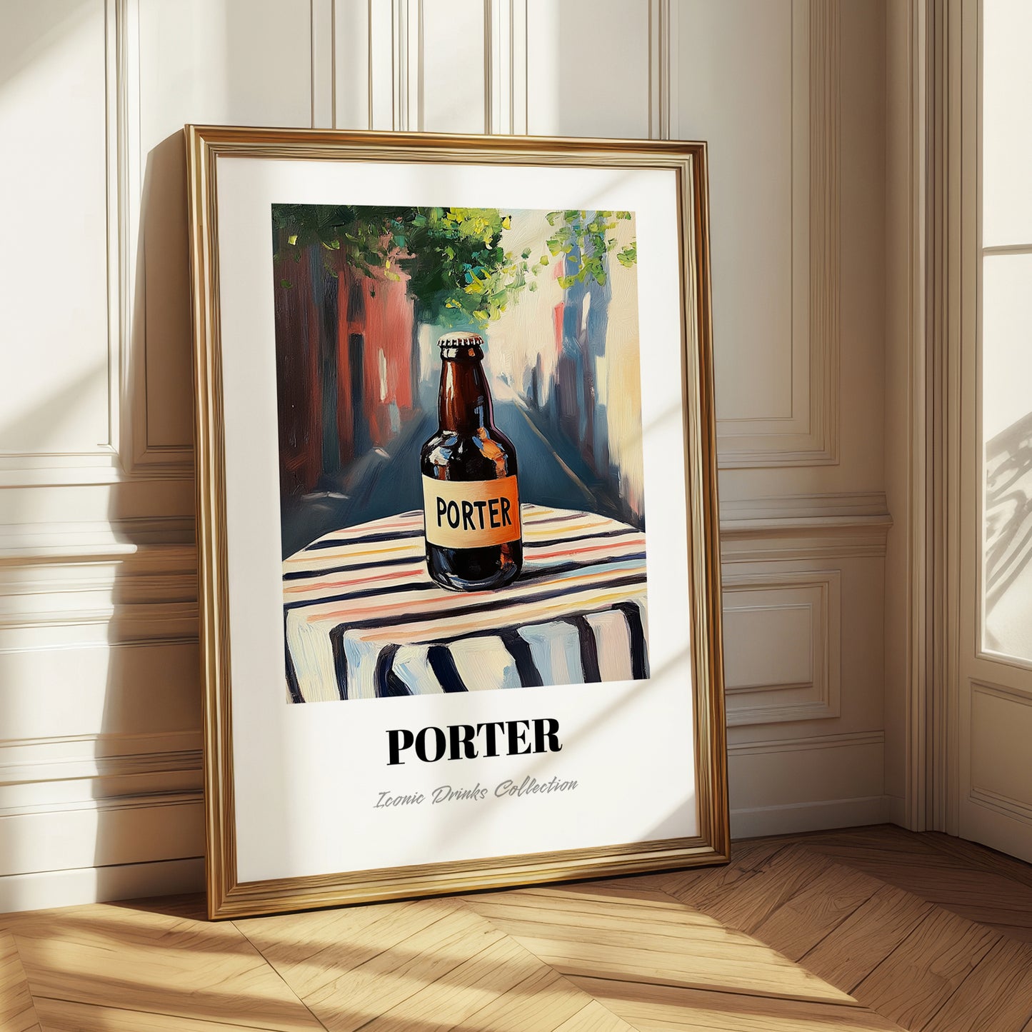 Porter – English Urban Café Scene, English Beer Poster
