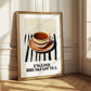 English Breakfast Tea – on Striped Tablecloth, English Tea Still Life