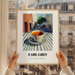 Earl Grey – English Urban Café Scene, English Tea Illustration, styled in a charming Paris street view