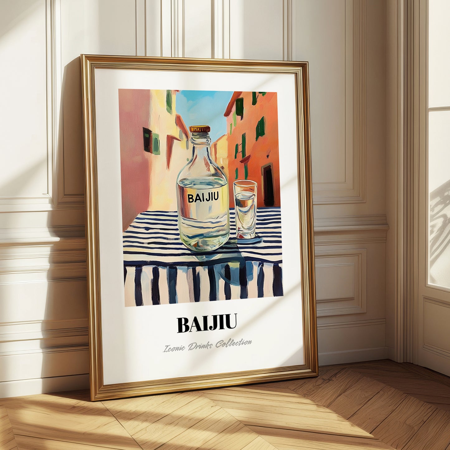 Pu-erh Tea – Chinese Urban Café Scene, Chinese Tea Poster