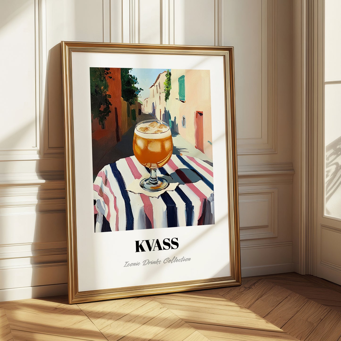 Kvass – Polish Outdoor Café Scene, Polish Beverage Painting