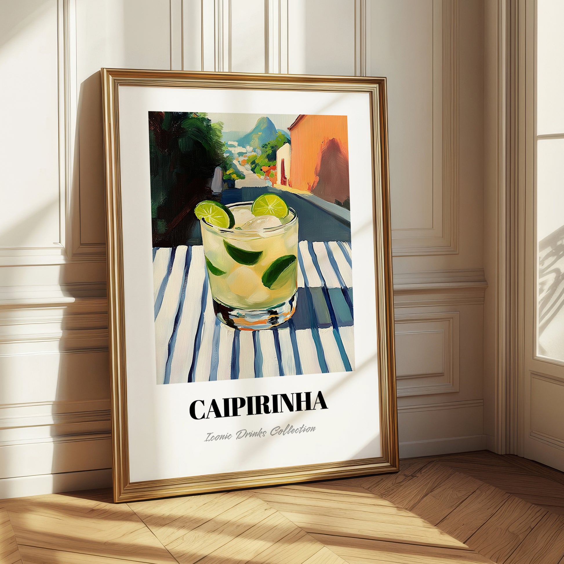 Caipirinha – Brazilian Outdoor Café Scene, Brazilian Cocktail Wall Art