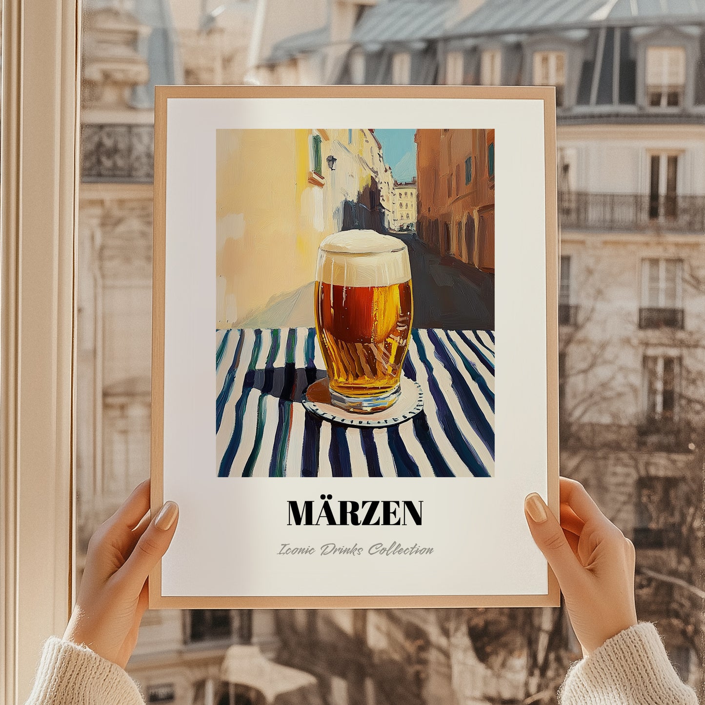 Märzen – Austrian Café on the Corner, Austrian Spirit Wall Decor, styled in a charming Paris street view