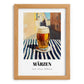 Märzen – Austrian Café on the Corner, Austrian Spirit Wall Decor, set in oak frame
