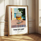 Tokaji Aszú – Hungarian Street Café Scene, Hungarian Wine Wall Decor