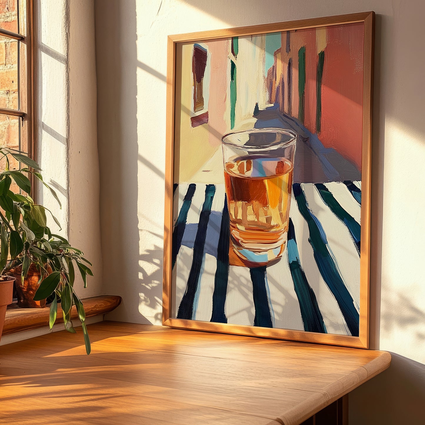 Țuică – Romanian Street Café Scene, Romanian Spirit Wall Decor, clean layout with no caption