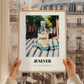 Jenever – Dutch Café on the Corner, Dutch Spirit Poster, styled in a charming Paris street view