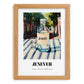 Jenever – Dutch Café on the Corner, Dutch Spirit Poster, set in oak frame
